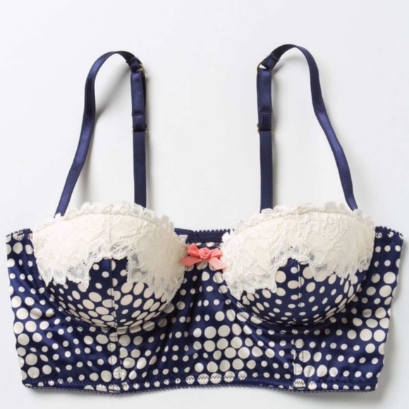 Anthropologie Eloise Polka Dot Longline Bustier - Picture 2 of 8